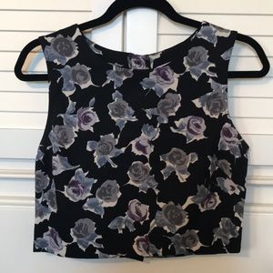 Floral Loose Fitted Crop